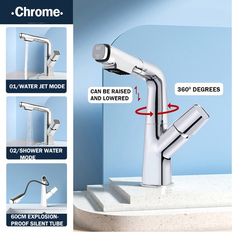 Modern 360 Rotating Kitchen Sink Faucet