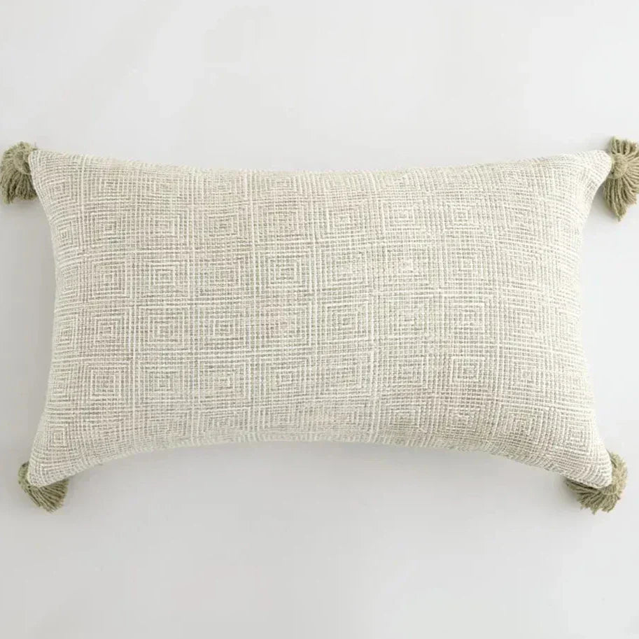 Stylish Home Decor Cushion Cover with Chic Tassels