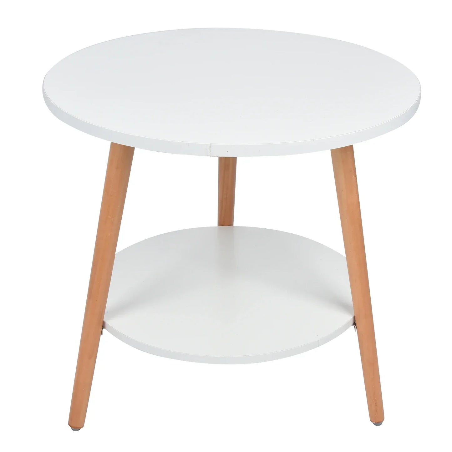 Compact 2 Tier Side Table with Storage for Living Room
