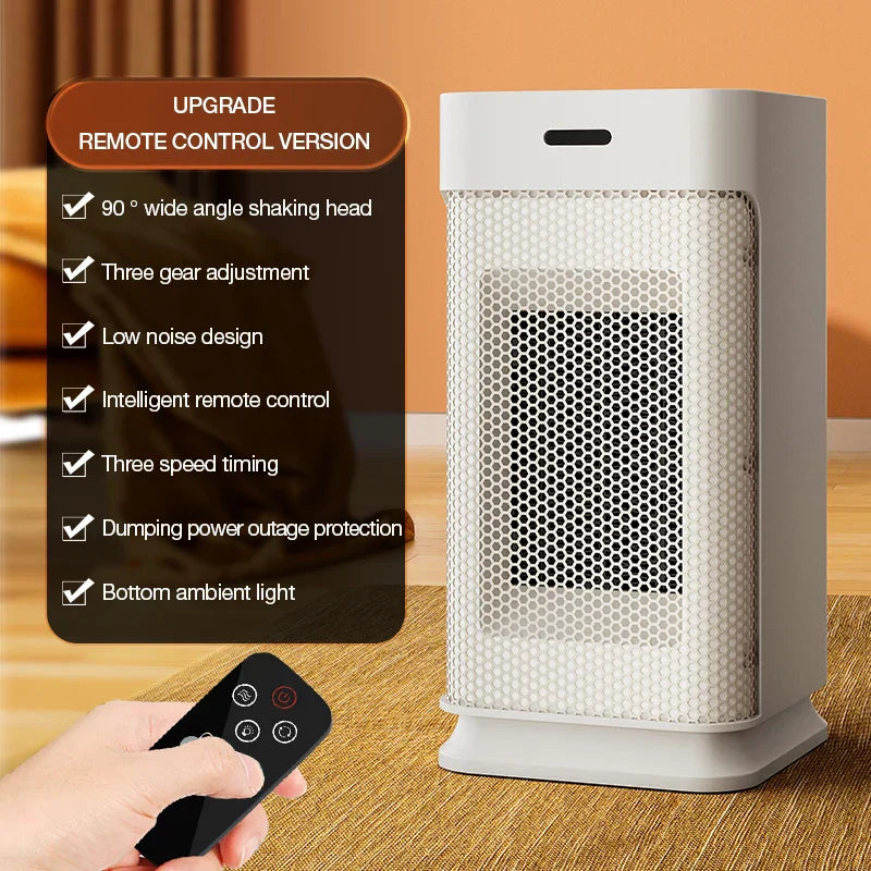 Portable Ceramic Hand Warmer with LED Night Light