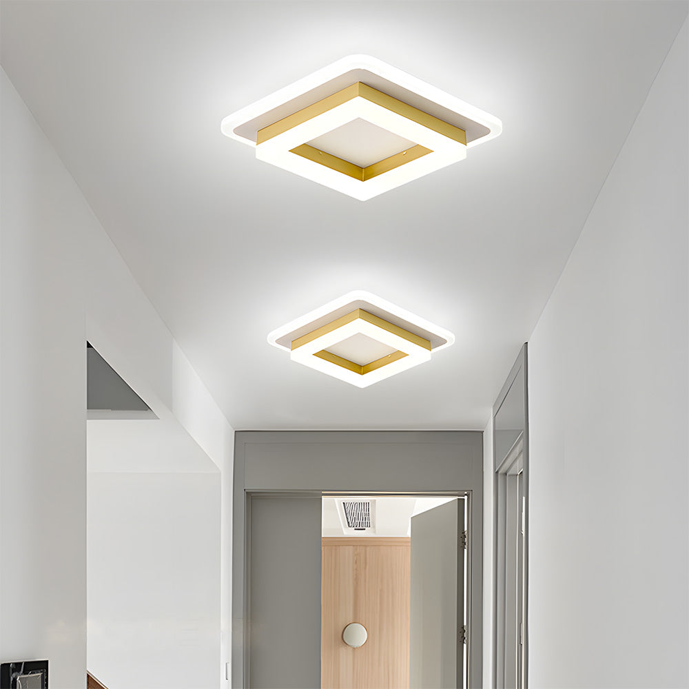 Contemporary Flat LED Ceiling Lamp – Simple Low Profile Light