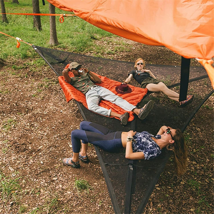 Large Waterproof Family Camping Tent with Hammock