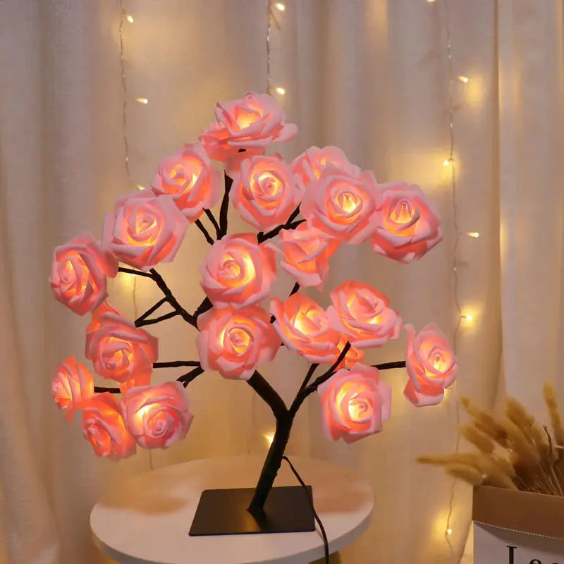 Fesara | Elegant Floral Table Lamp - Soft Warm Glow