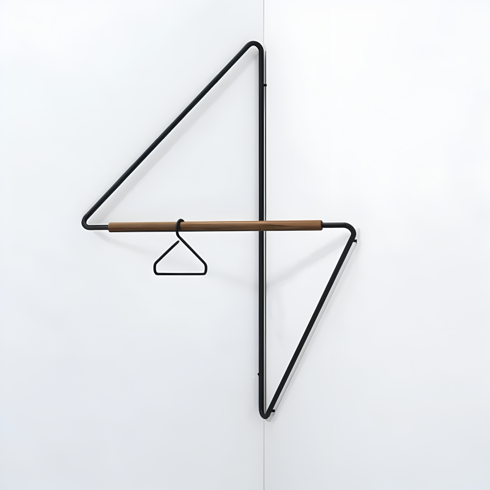 Space Saving Metal Coat Rack with Storage