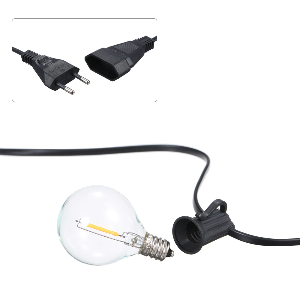 Waterproof Outdoor String Lights with Soft Warm Glow