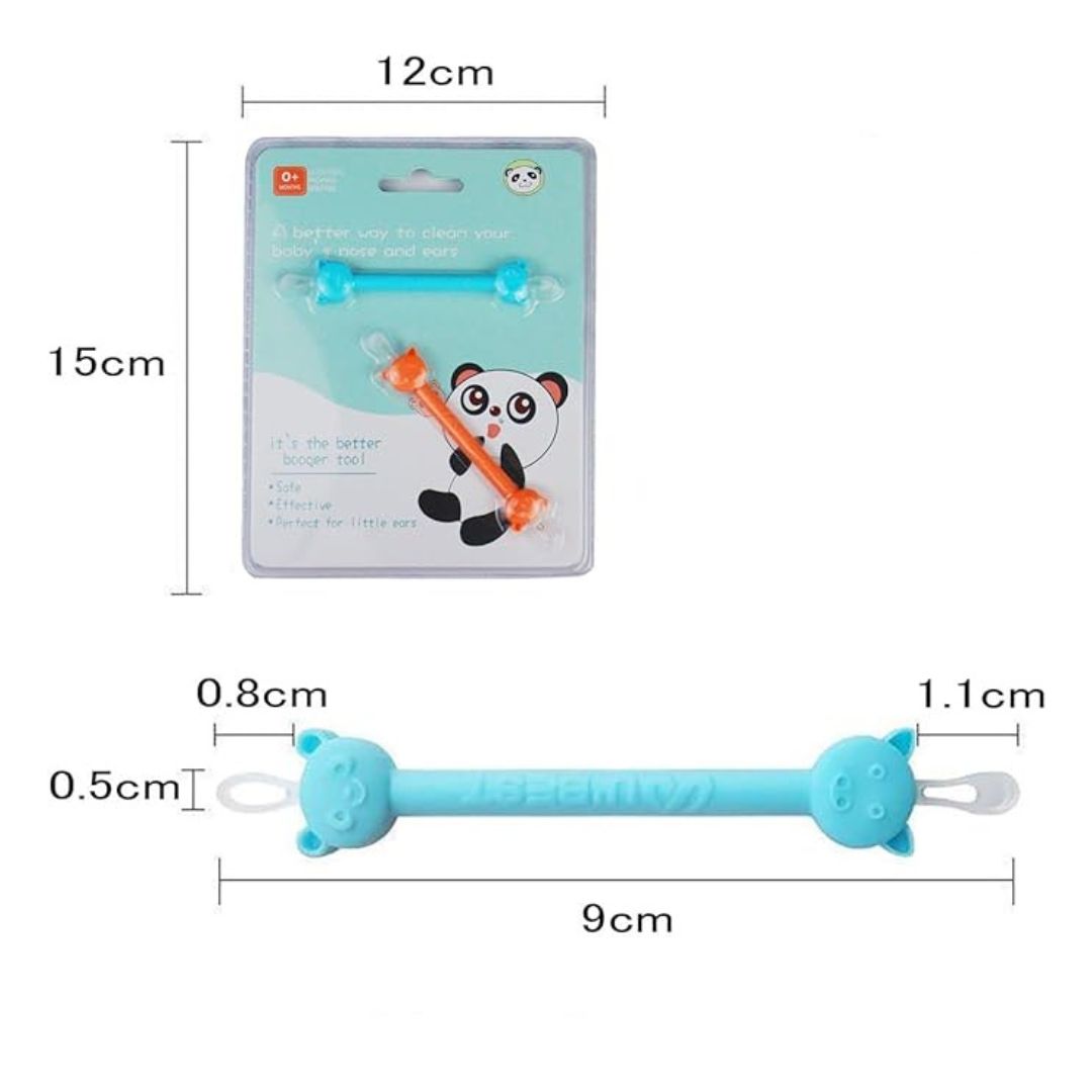 Soft Baby Ear Cleaner Tool - Reusable Silicone Tip