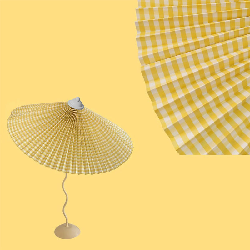 Stylish Table Lamp with Soft Folded Shade