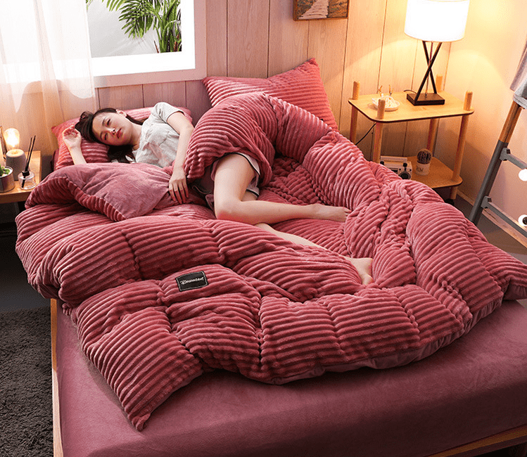 Soft Fesara Winter Duvet Cover Warm Bedding Set