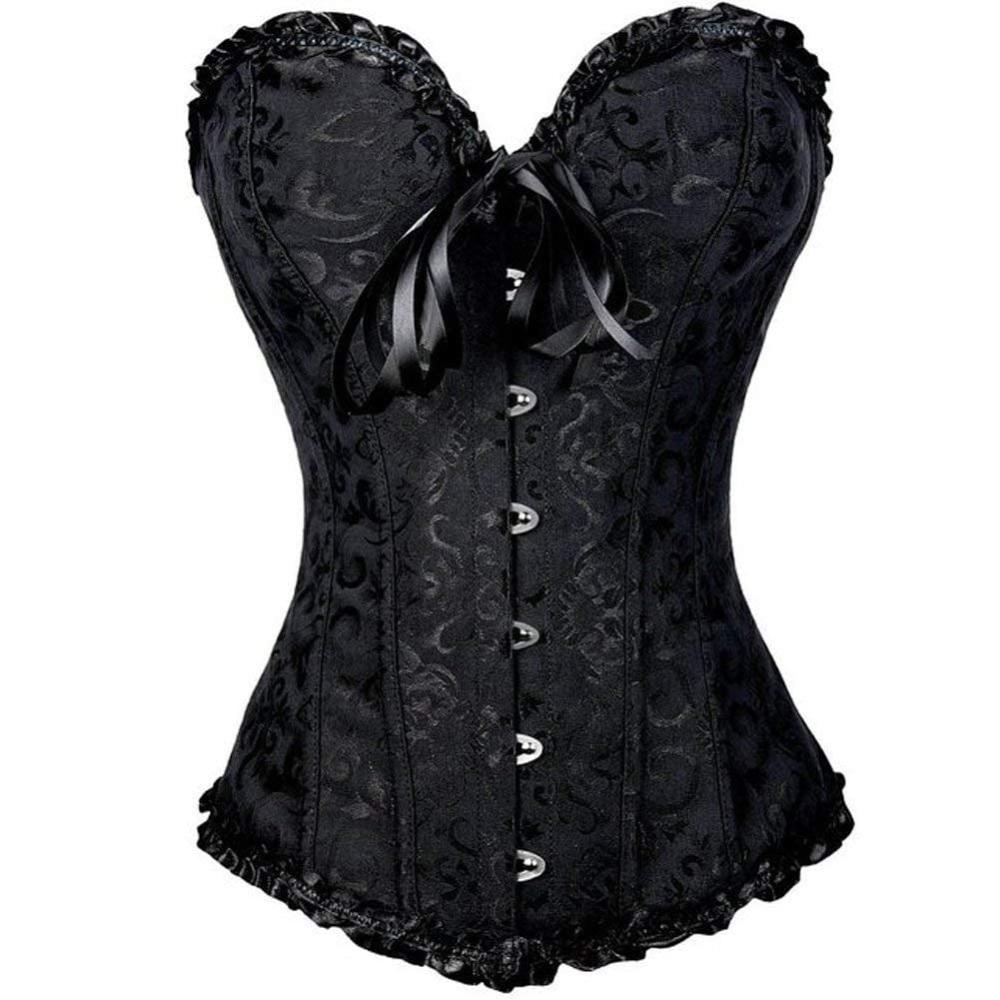 Variant image for Retro Corset Boned Waist Trainer for Women - Stylish Underbust Body Shaper-1