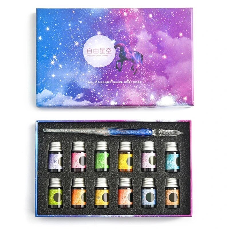 Beautiful Crystal Calligraphy Ink Set