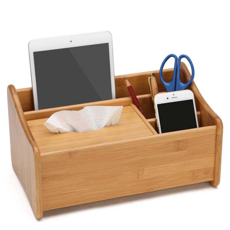 Stylish Wooden Office Desk Organizer