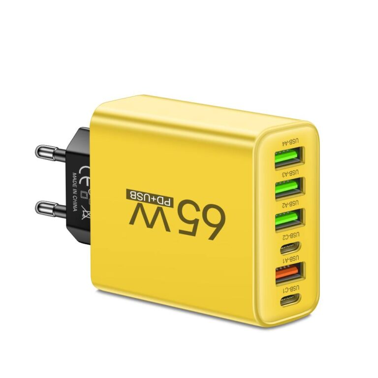 Fast 6-Port USB Charger for Home and Travel Use