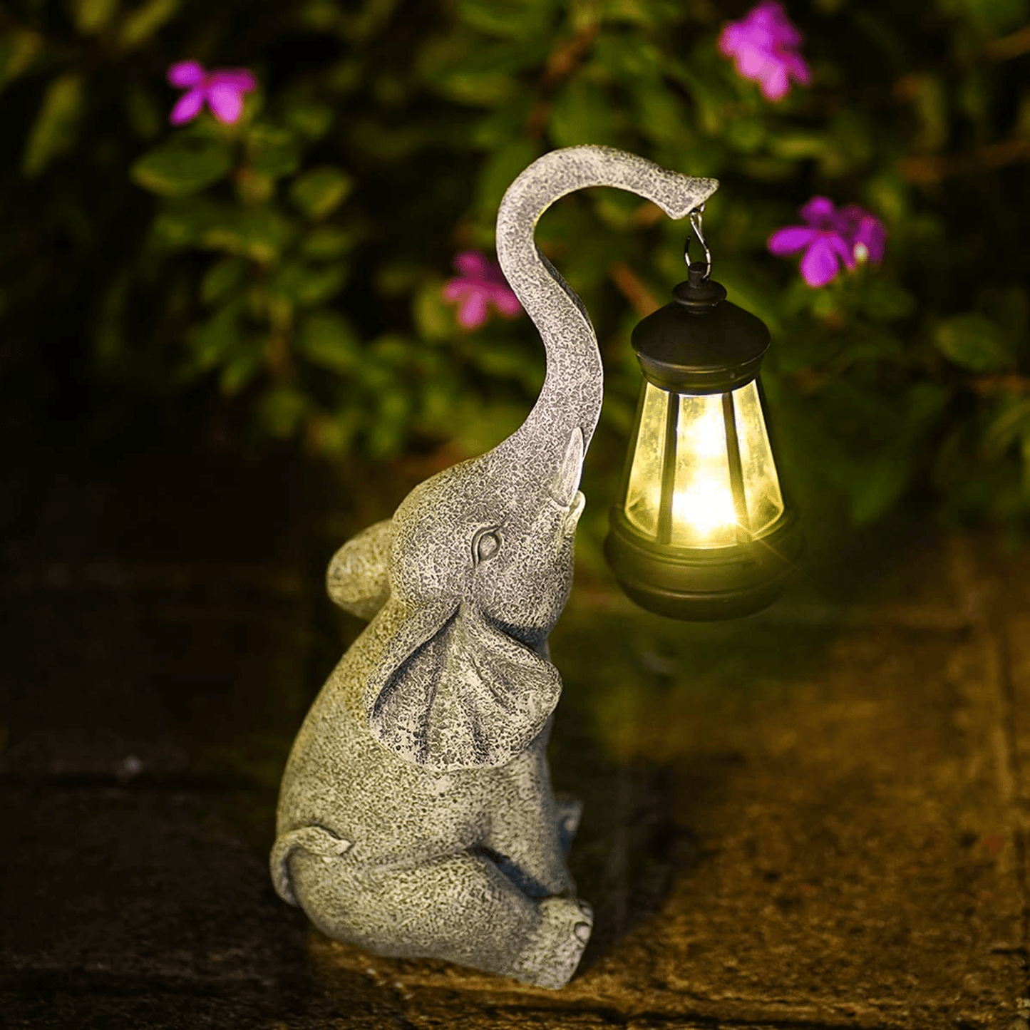 Outdoor Solar Garden Lamp - Elephant Night Light
