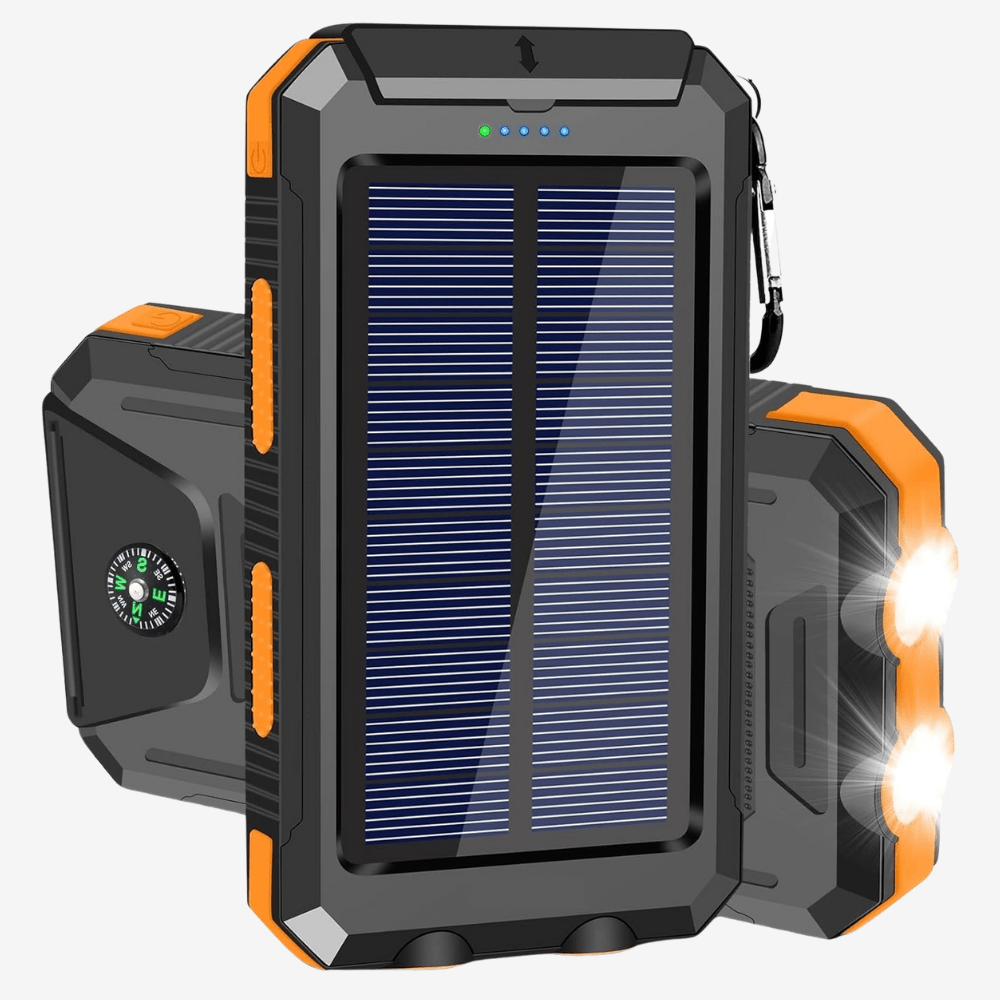 Durable Waterproof 10,000mAh Solar Power Bank