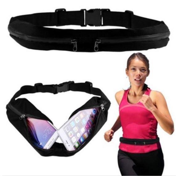 Sporty Double Pocket Waist Belt