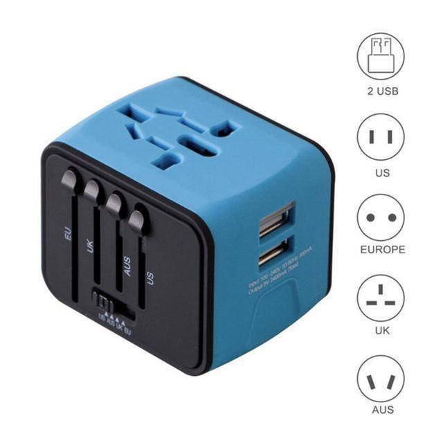 Universal 5 in 1 Compact Travel Charger Adapter