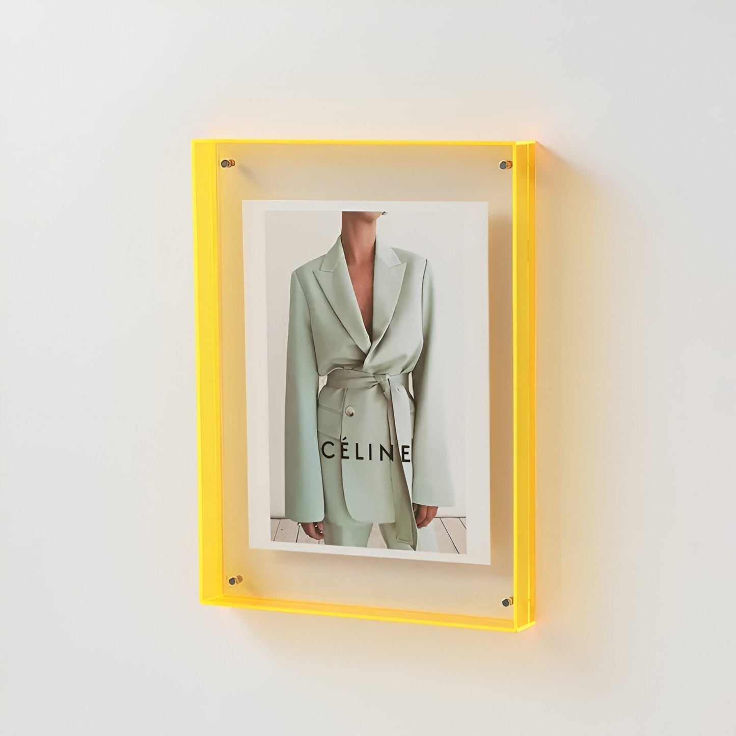 Clear Glass Picture Frame for Home Photos