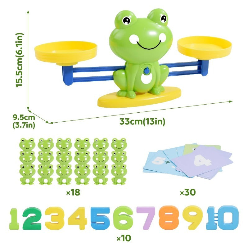 Colorful Learning Frog Math Balance Game