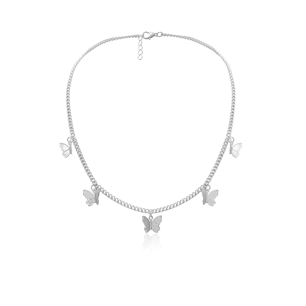 Delicate Floral Pendant Choker Necklace