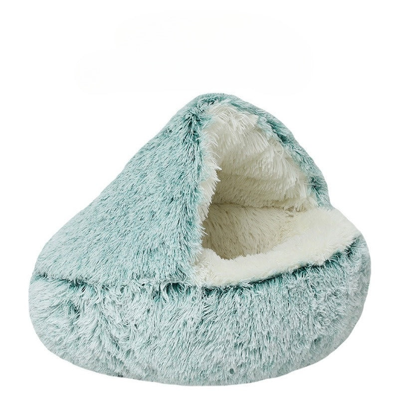 Variant image for CozyPaws - 2-in-1 Round Cat Bed & Winter Sleeping Bag for Ultimate Comfort-19