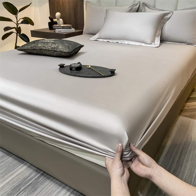 Soft Cotton Fitted Sheet with Elastic All Around