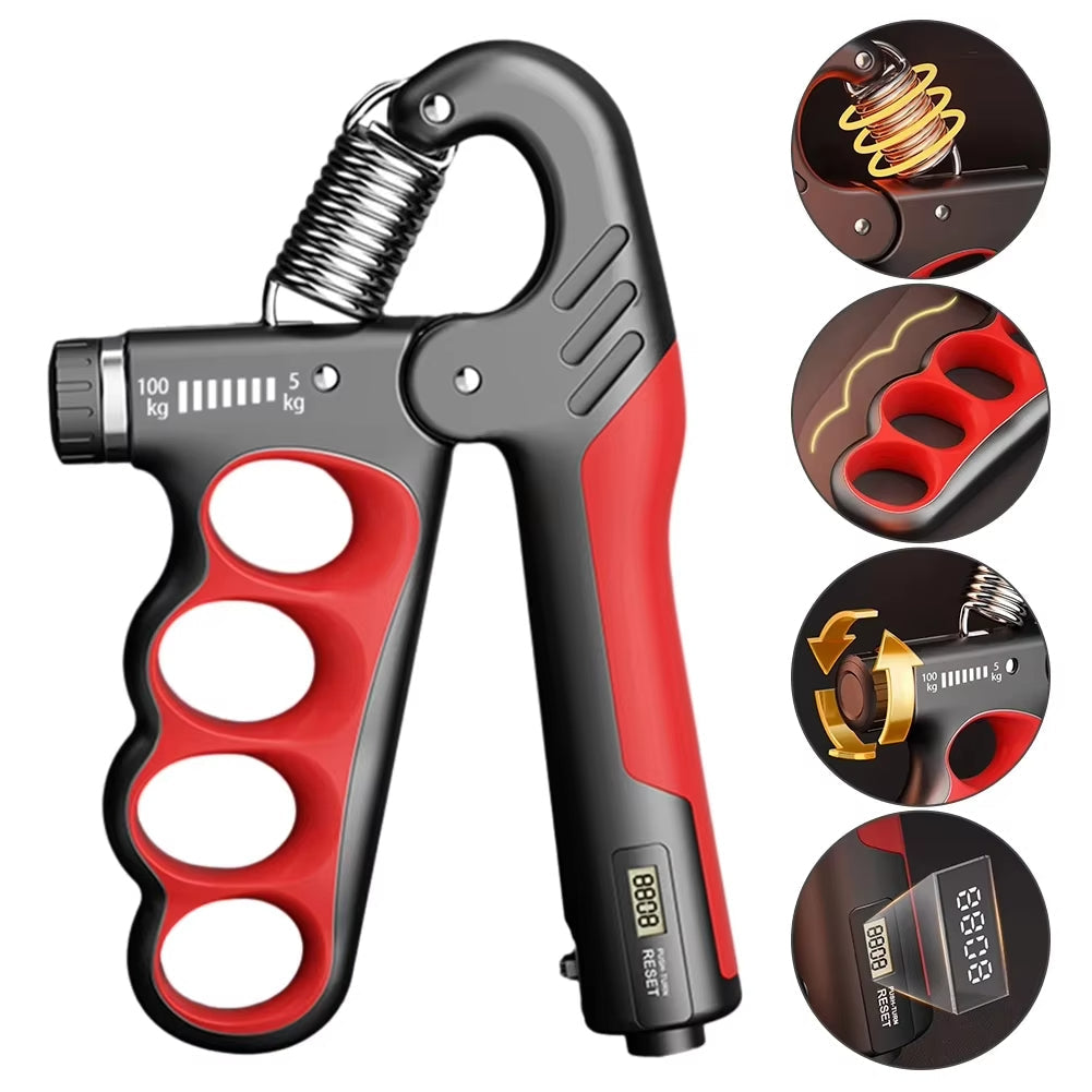 Compact Grip Strength Trainer with Rep Counter