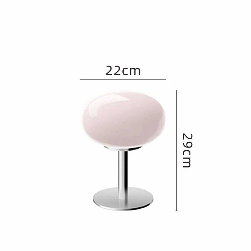Elegant Glass Desk Lamp - Soft LED Light for Home