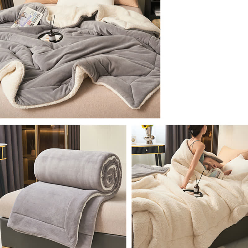 Plush Double Sided Velvet Throw Blanket