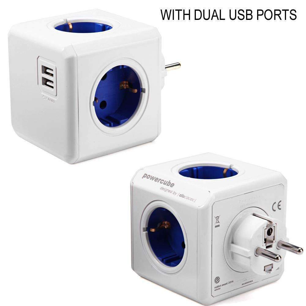 Compact Universal Power Cube Adapter