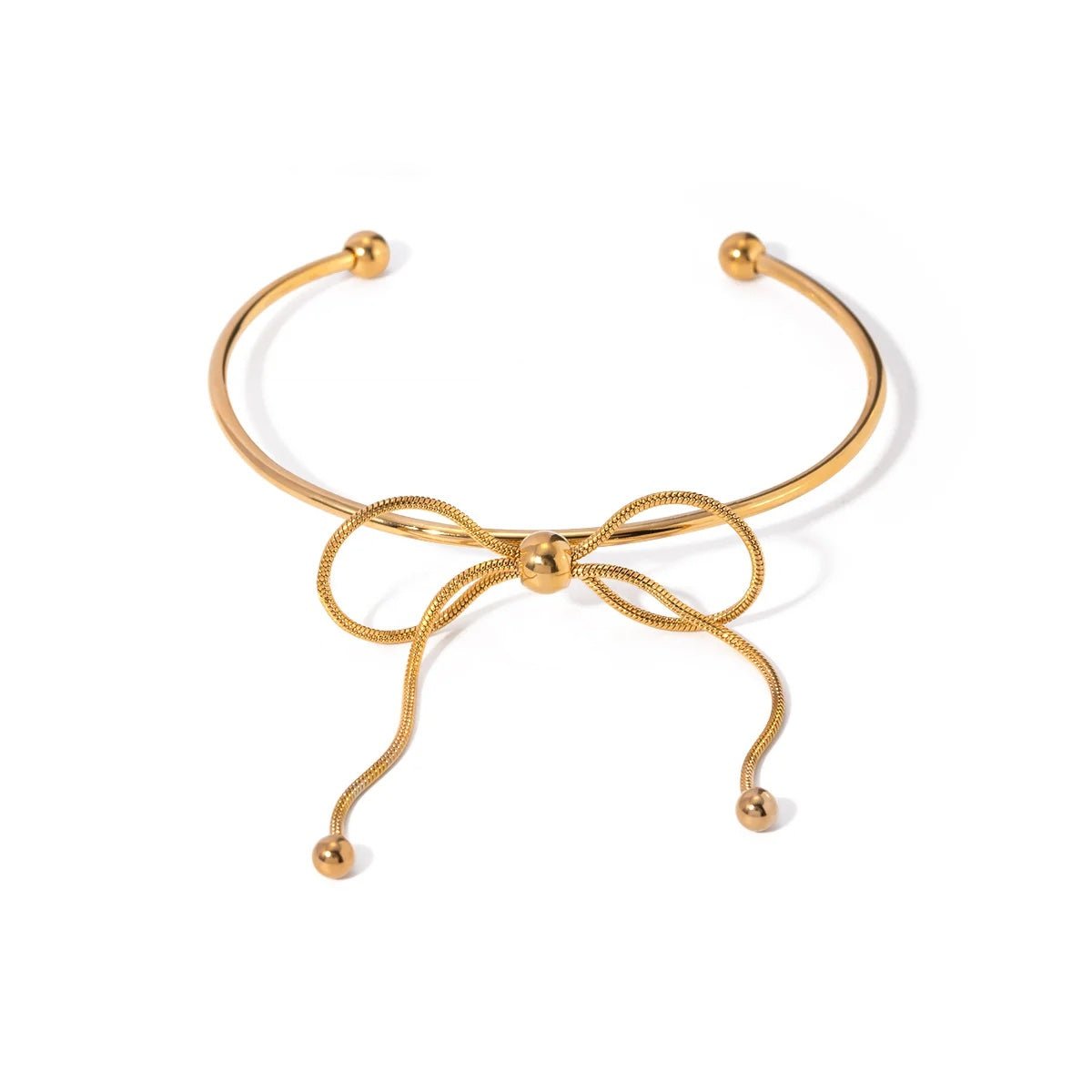 Elegant Women's Bow Cuff Bangle