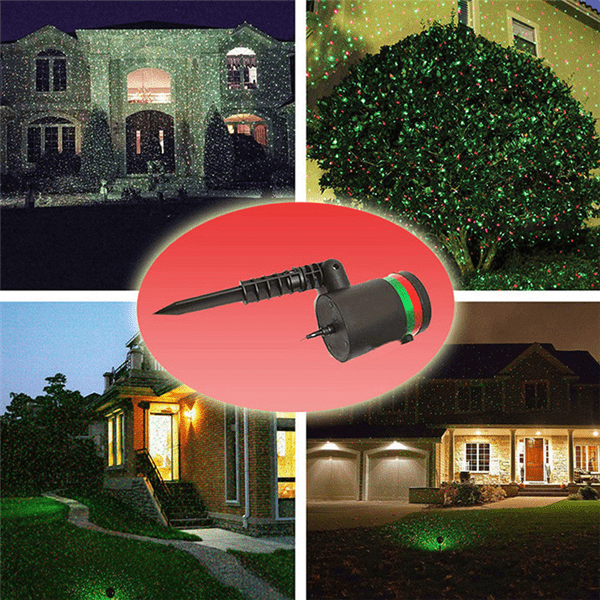 Colorful Outdoor Holiday Laser Light Projector