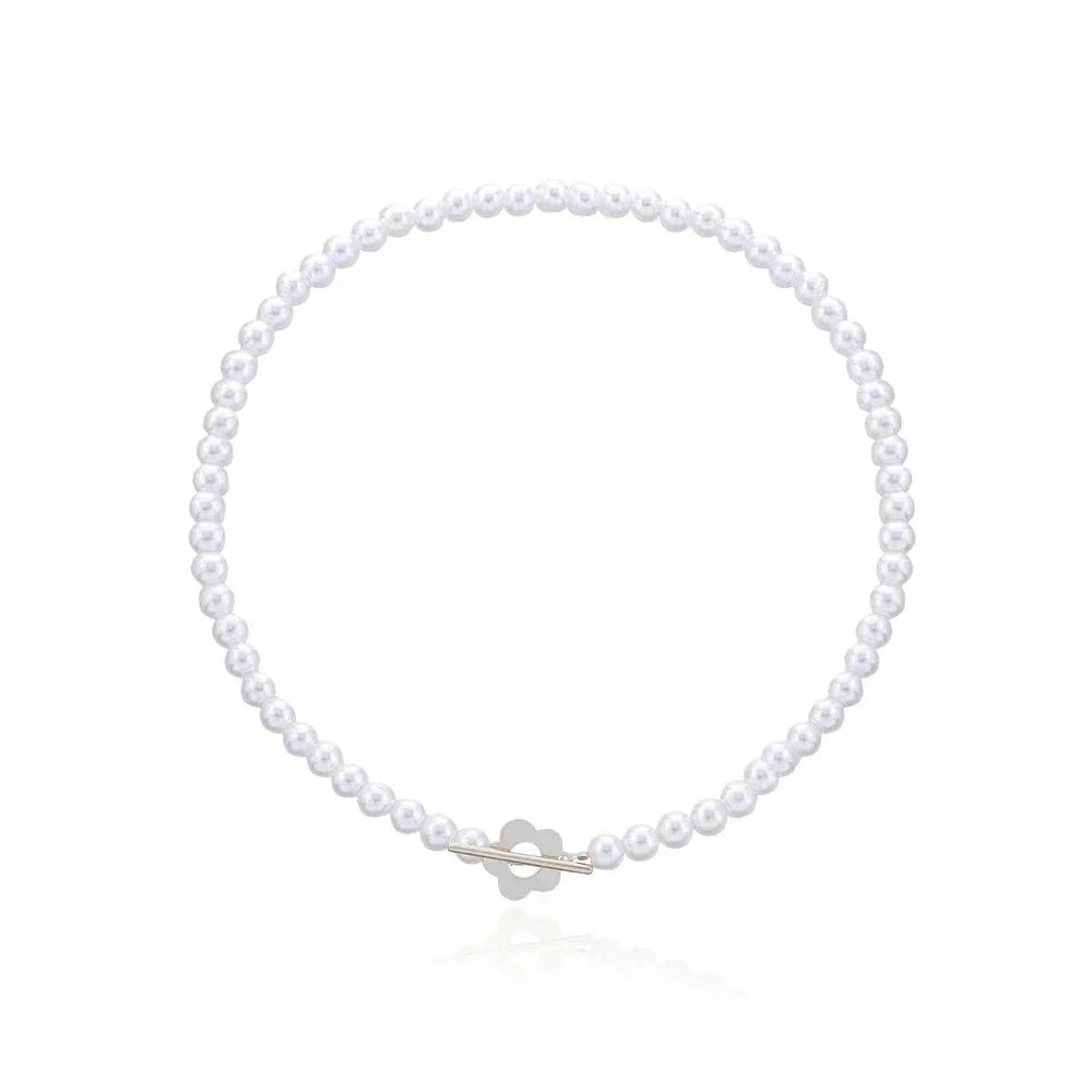 Delicate Blossom Pendant Chain Necklace