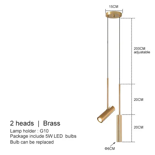 Stylish LED Hanging Bedroom Light