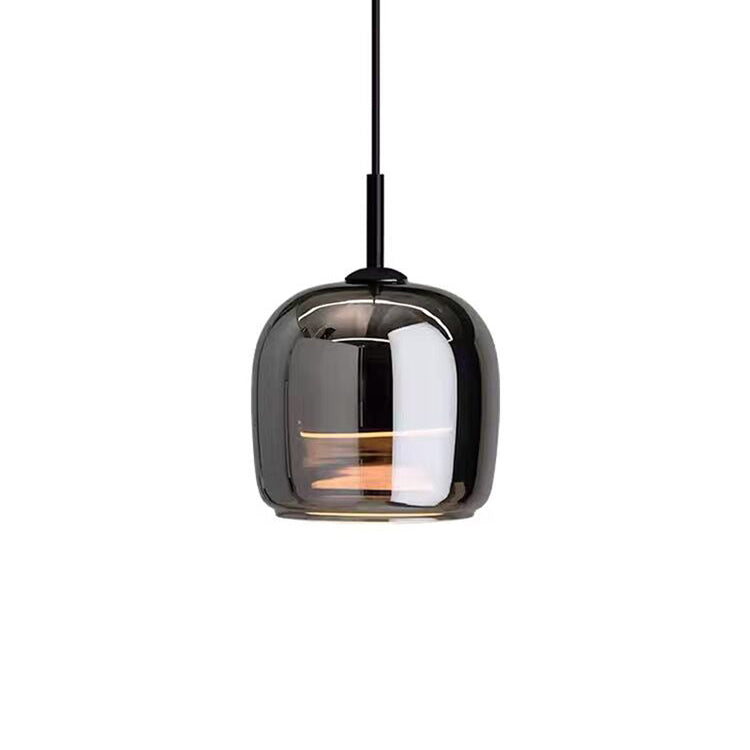 Stylish Black Glass Pendant Lamp