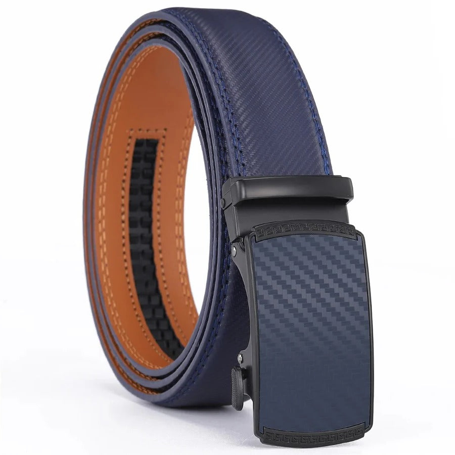 Premium Leather Men's Auto Buckle Belt