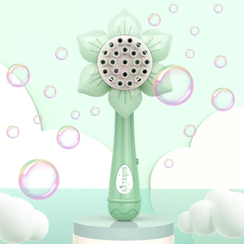 Colorful Flower Bubble Machine