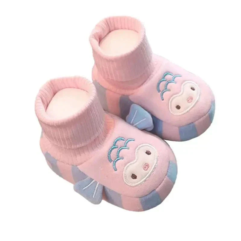 Cozy Kids' Slippers with Grippy Soles and Fun Animal Design