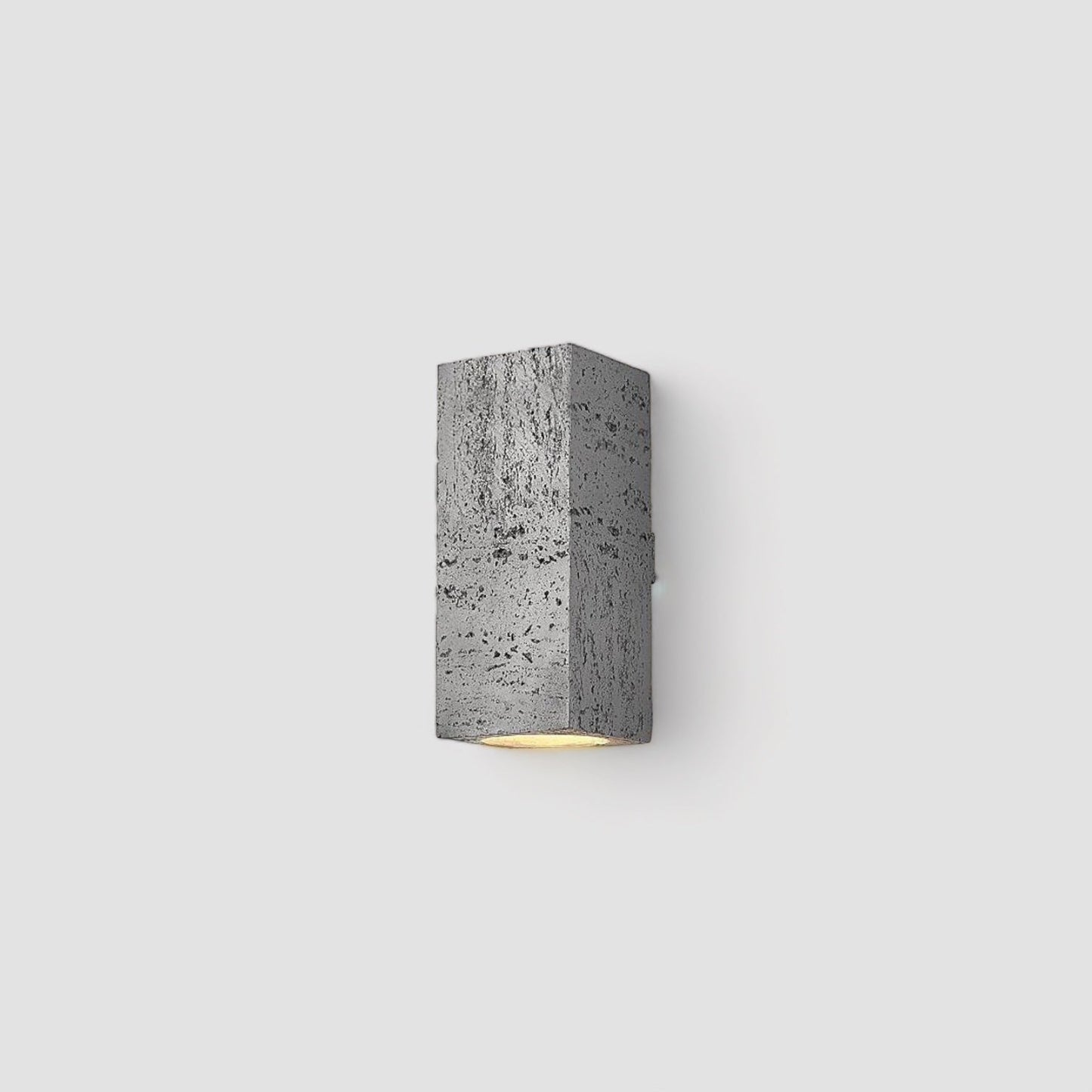 Rustic Concrete Wall Light Fixture