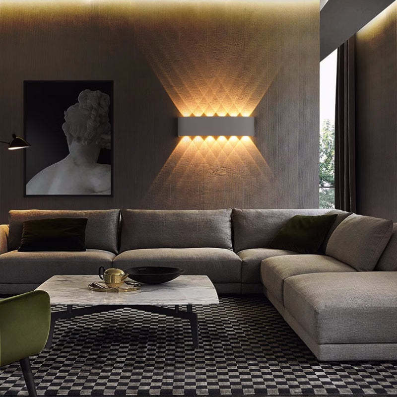 Contemporary Slim LED Double Wall Light