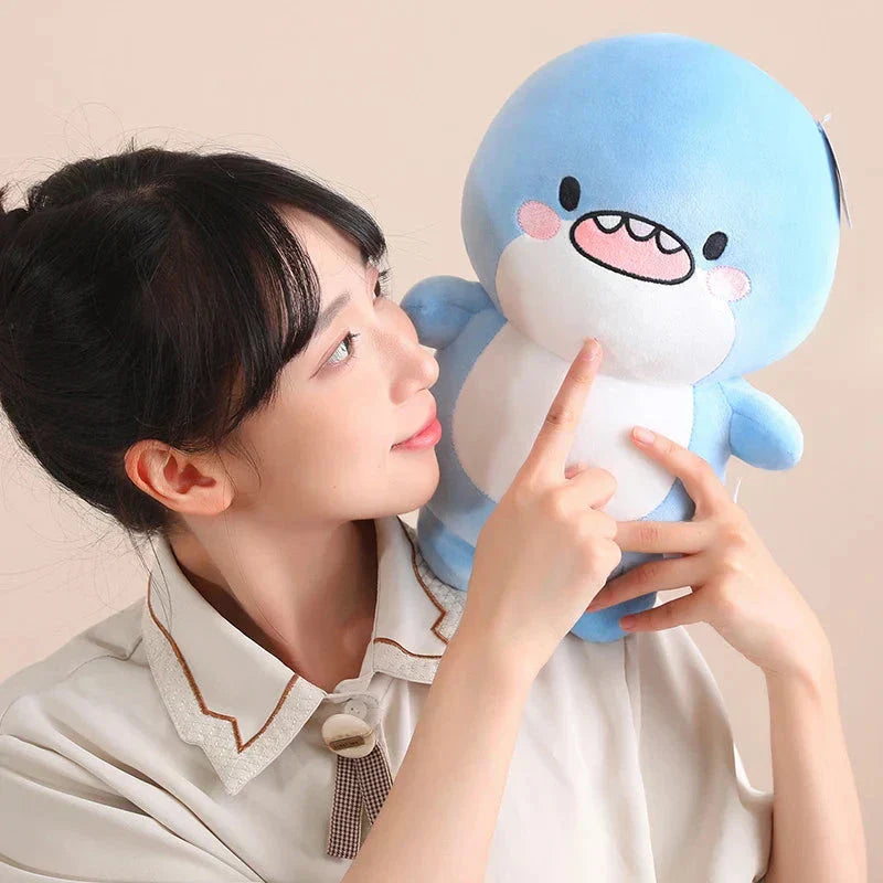 Cute Blue Shark Stuffed Animal Toy