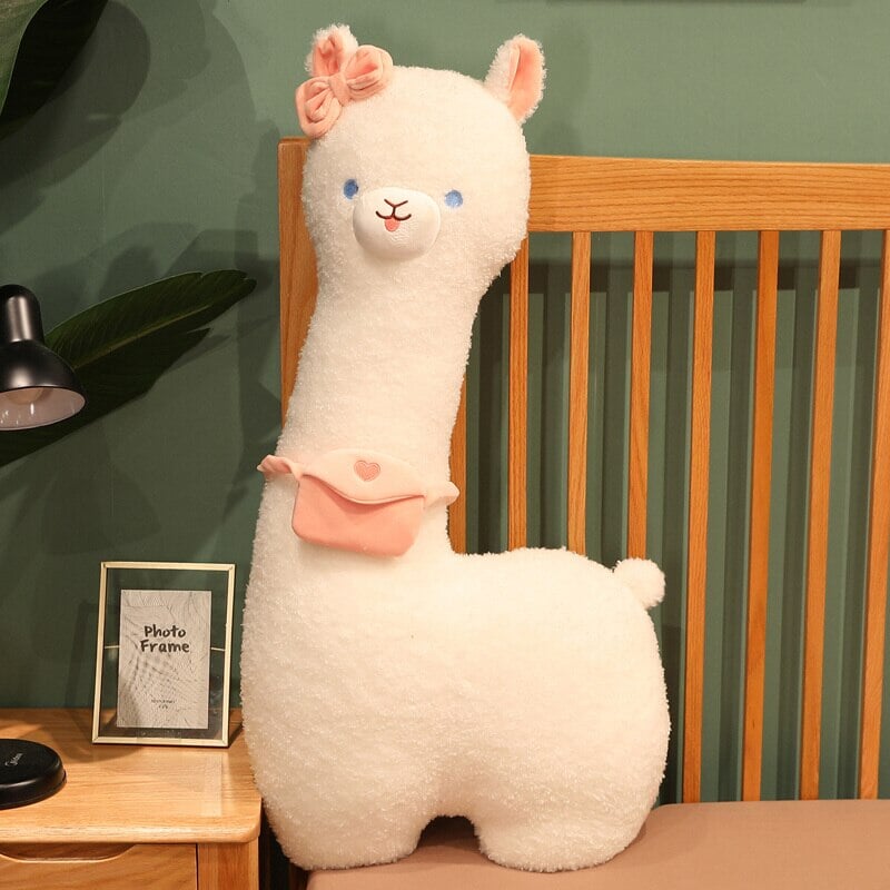 Cute Soft White Alpaca Stuffed Animal Toy