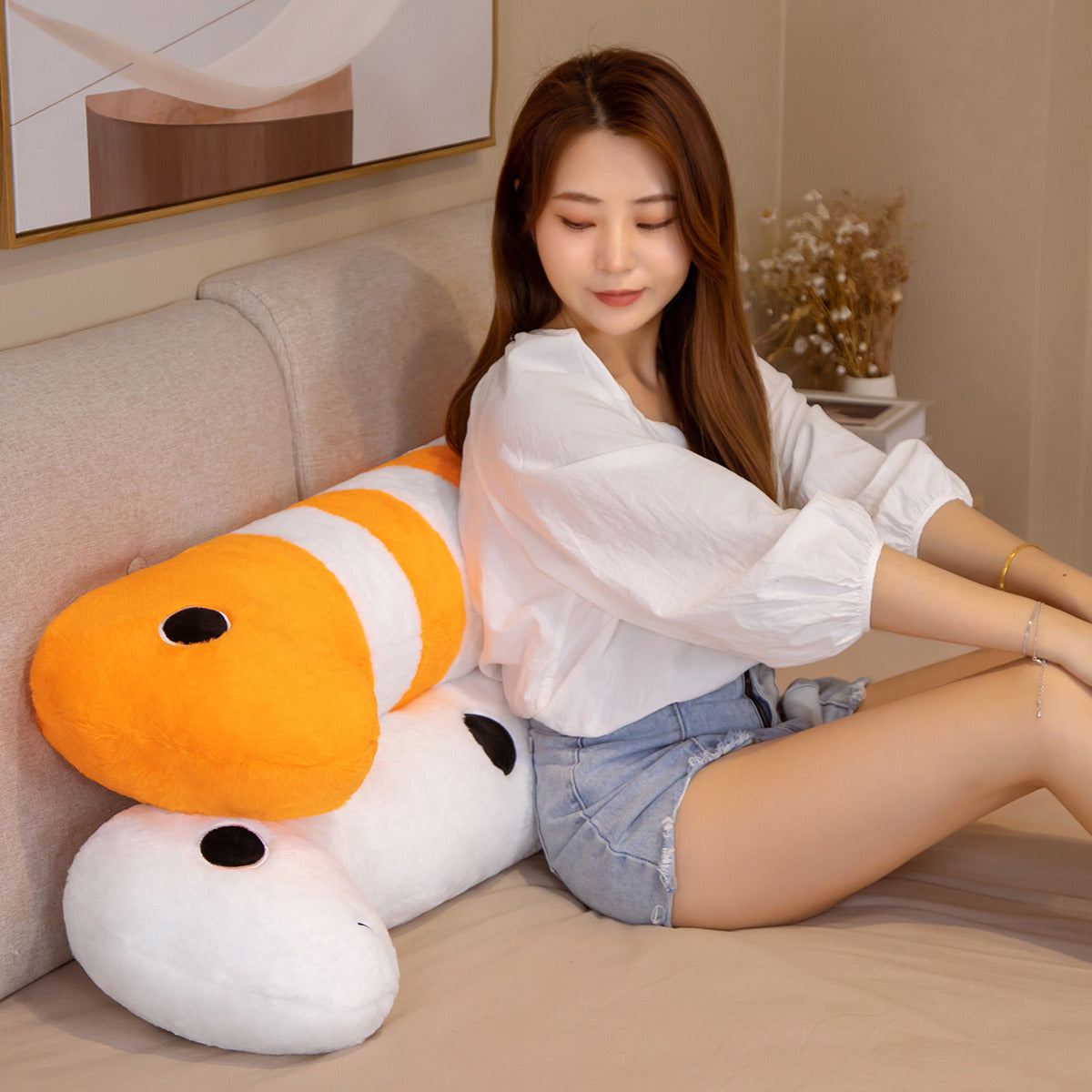 Cute Sea Life Orange Plush Toy