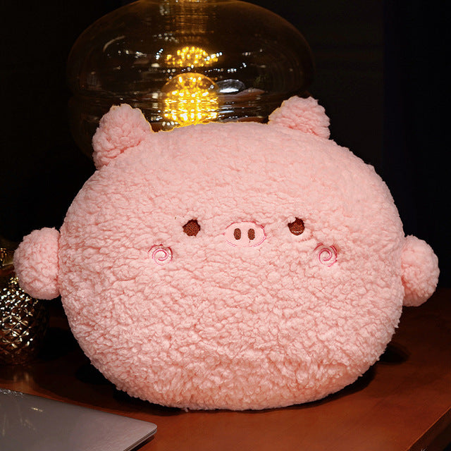 Soft Cuddly Round Stuffed Animal Pillow Set