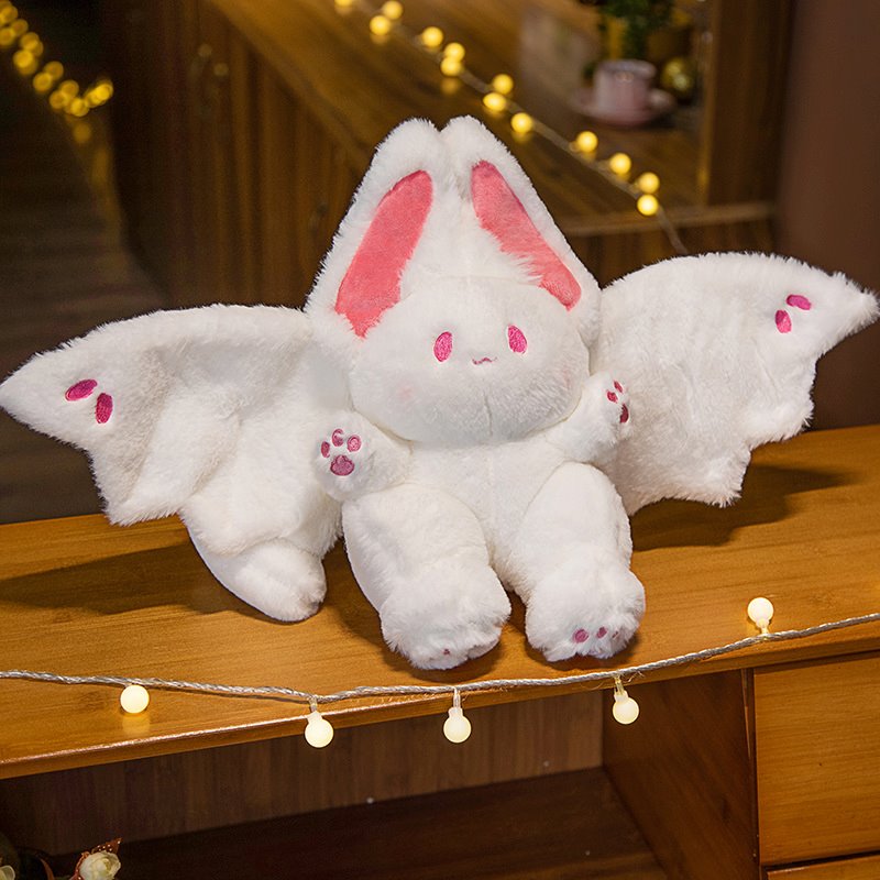 Cute Pink Soft Bat Teddy Plush