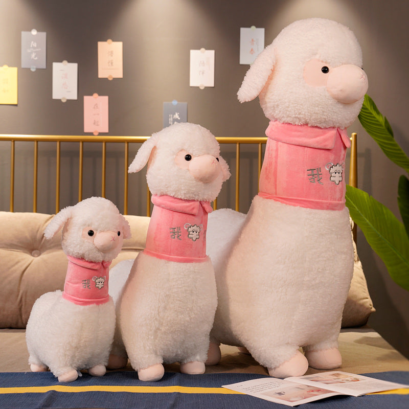 Soft Pastel Alpaca Teddy Plush Toy