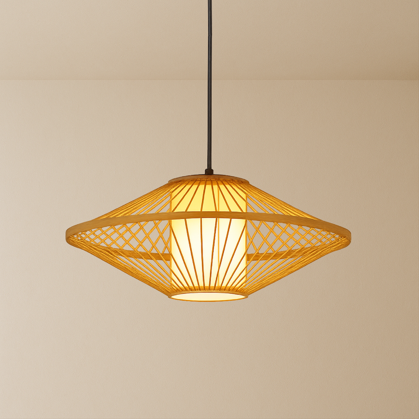 Natural Bamboo Pendant Light