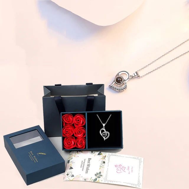 Heartfelt 100 Language Love Pendant Necklace