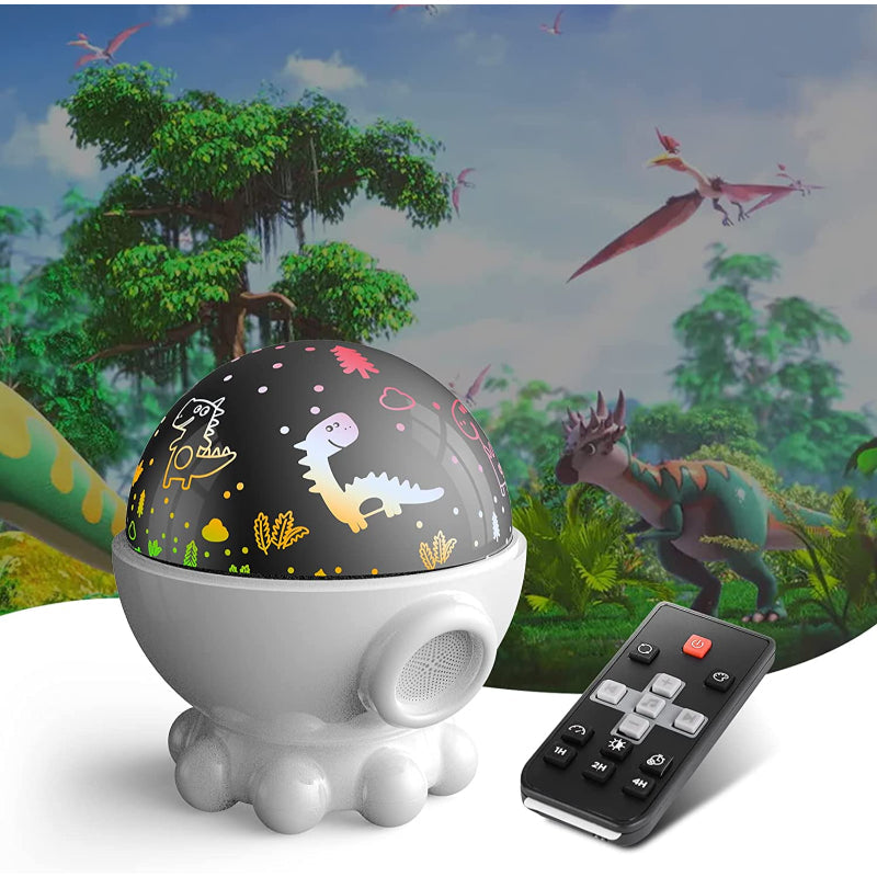 Colorful LED Night Light Projector with Music