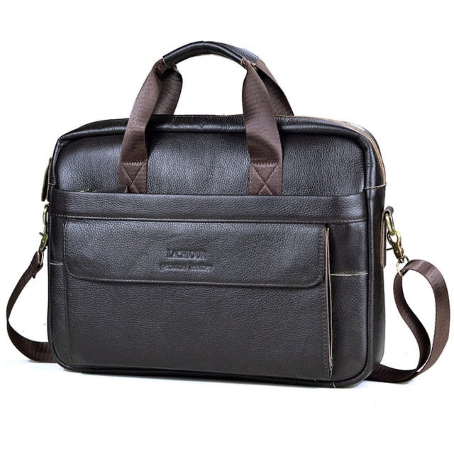 Premium Leather Laptop Messenger Bag