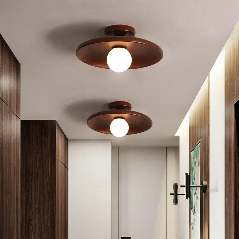 Rustic Wood Pendant Light